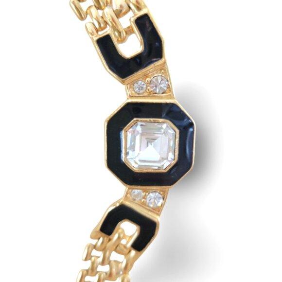 Vintage TRIFARI Art Deco Revival Necklace & Earrings Set - Picture 6 of 9